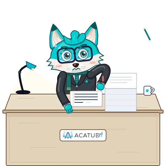 Quiddy escribiendo preguntas en su escritorio